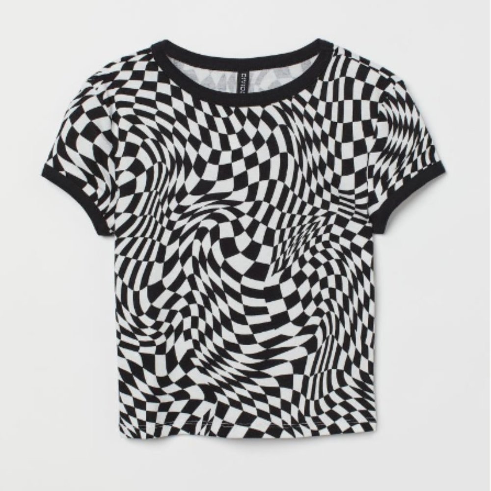 H&M Short Printed Top